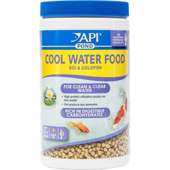 API POND Nourriture pour eau froide: bocal de 11 onces pour nourrir les poissons.