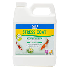 API POND STRESS COAT – bouteille 32 onces prête à déchlorer et protéger les poissons