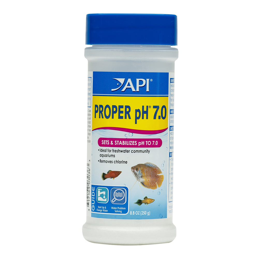API Proper pH 7.0 – bouteille-stabilisateur pour eau douce, stabilité du pH.