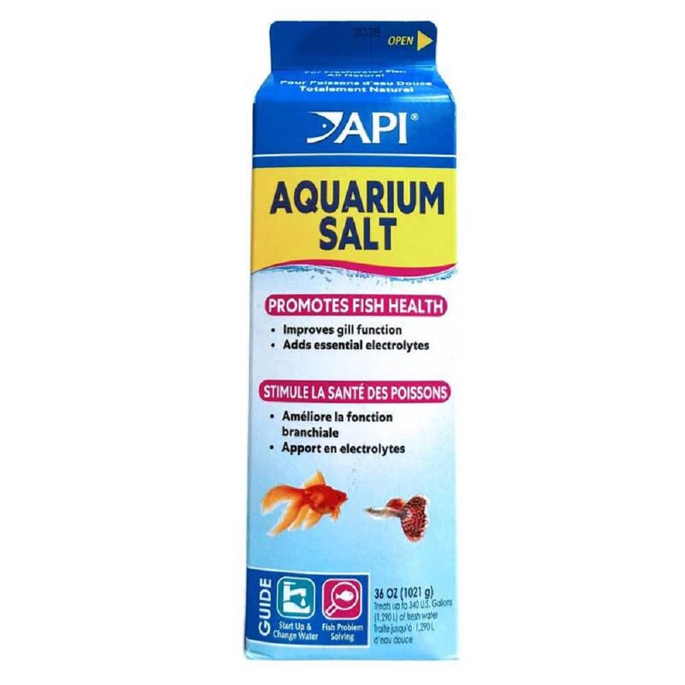 Boîte API Sel Aquarium 36 onces pour eau douce