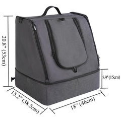 Apollo Walker boîte litière voyage avec fermeture zippée pour voyage propre.