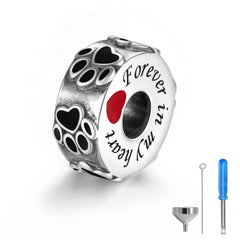 Charme d'urne APOTIE en argent 925 pour bracelet, souvenir discret et élégant.
