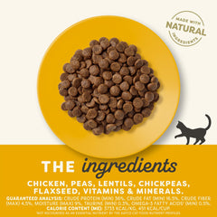 Croquettes Applaws sans céréales avec ingrédients naturels pour chats sensibles.