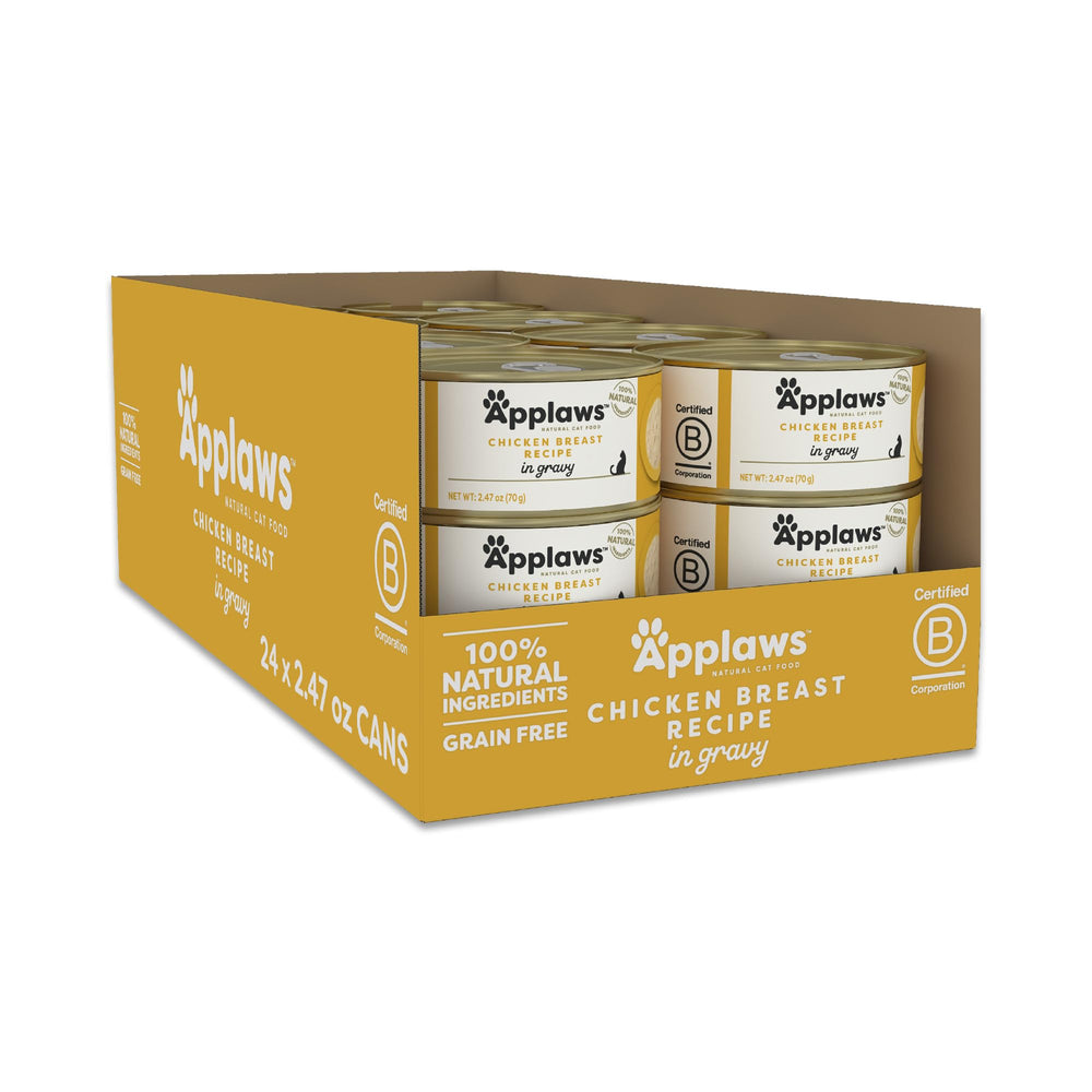 Applaws poitrine de poulet en gravy, riche en protéines et goût naturel.