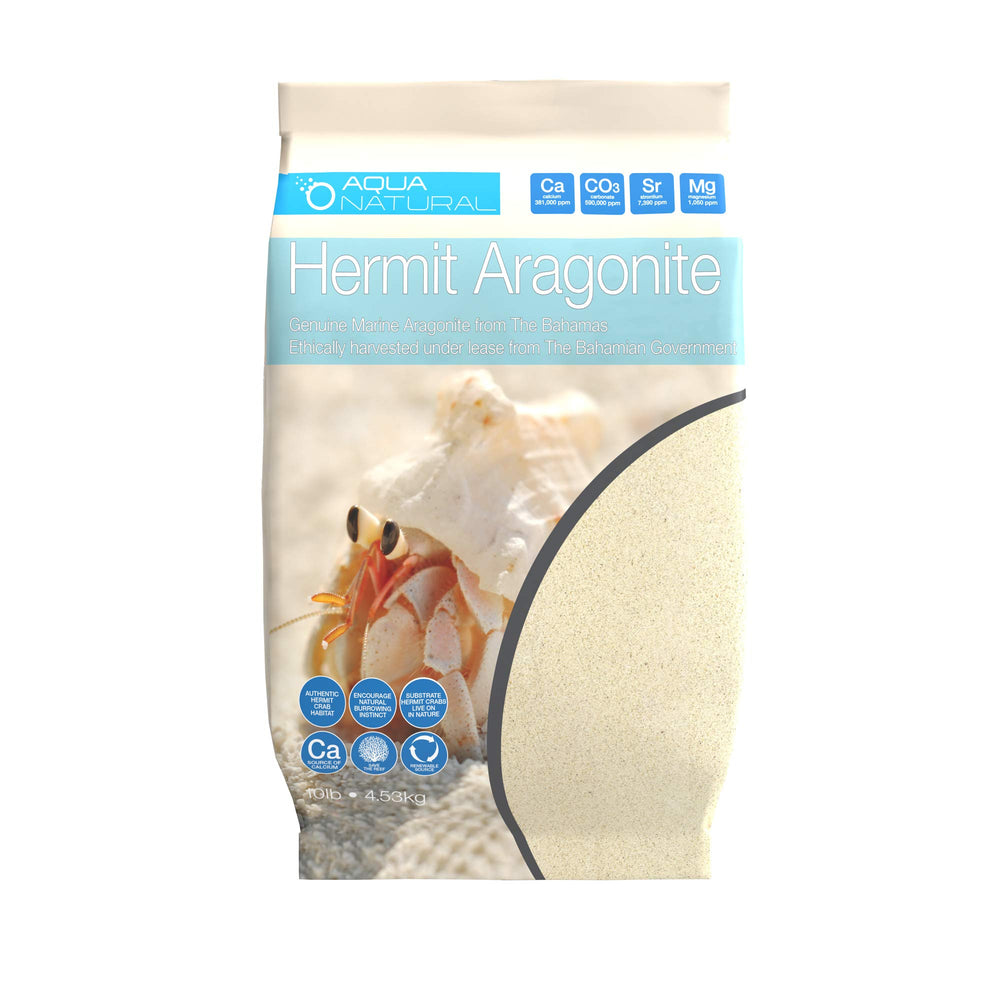 Aqua Natural Aragonite pour crabe ermite 10 lb – sable idéal pour l'habitat.