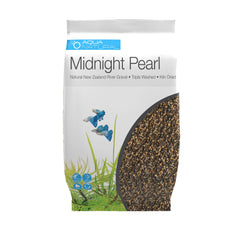 Aqua Natural Midnight Pearl, galets 2-4 mm marron, pour un fond naturel dans l'aquarium.
