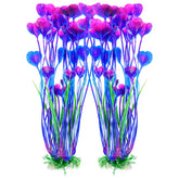 Plante artificielle AQUANEAT pour aquarium violet, décoration durable et facile à installer.
