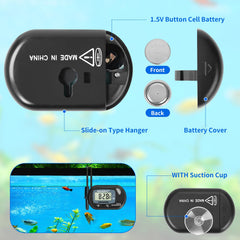 Ventouse pratique AQUANEAT pour fixer le thermomètre dans le réservoir.