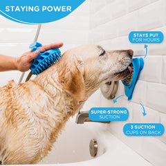 Aquapaw tapis bain beurre de cacahuete, friandise populaire lors du rinçage.