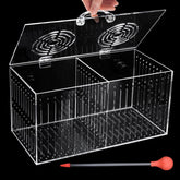 Boîte d'acclimatation magnétique Aquarium Choice pour poissons marins, isolation sans stress.