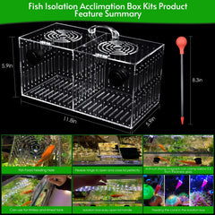 Diviseur d'isolation amovible Aquarium Choice, configuration flexible selon les besoins.