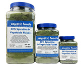 Aquatic Foods Inc. flocons spiruline-légumes pour poissons tropicaux, protéines élevées