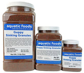 Granulés coulants Aquatic Foods Inc. pour guppys, faciles à doser et distribuer