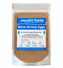 Œufs d'artémias Aquatic Foods Inc. premium 25 g prêt à nourrir vos poissons