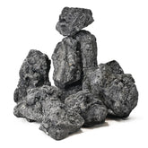 Roches volcaniques AQUATIS pour feu de patio, texture naturelle et ambiance conviviale.
