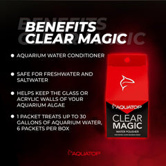 Aquatop Clear Magic utilisation hebdomadaire facilitant l'entretien