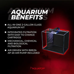 Aquatop Venti: pompe Breza et filtration remplaçable pour eau claire et saine.