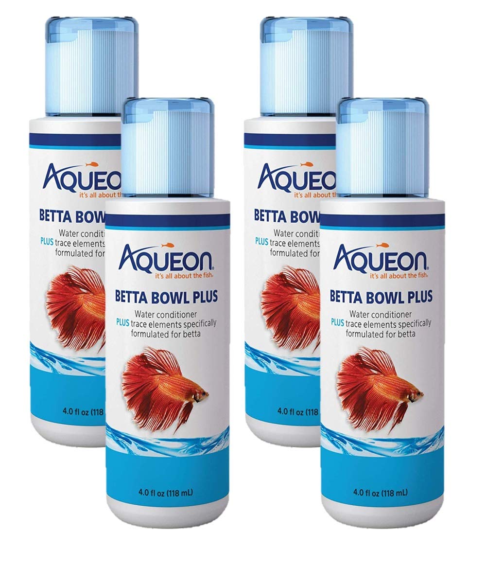 Flacon Aqueon Betta Bowl Plus de 4 oz, eau prête pour betta.