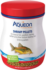 Aqueon granulés pour crevettes, emballage trois paquets, solution pratique pour poissons de fond.