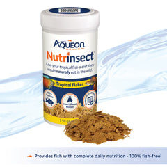 Nutrinsect Aqueon protéines d'insectes premium pour soutenir la croissance des poissons.