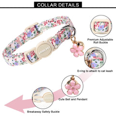 Collier chat coton leger doux ARING PET – douceur et lavage facile.