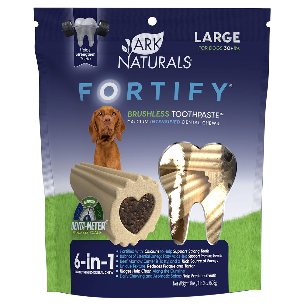 ARK NATURALS Fortify bouchées dentaires grandes races – soutien dents fortes et haleine fraîche.