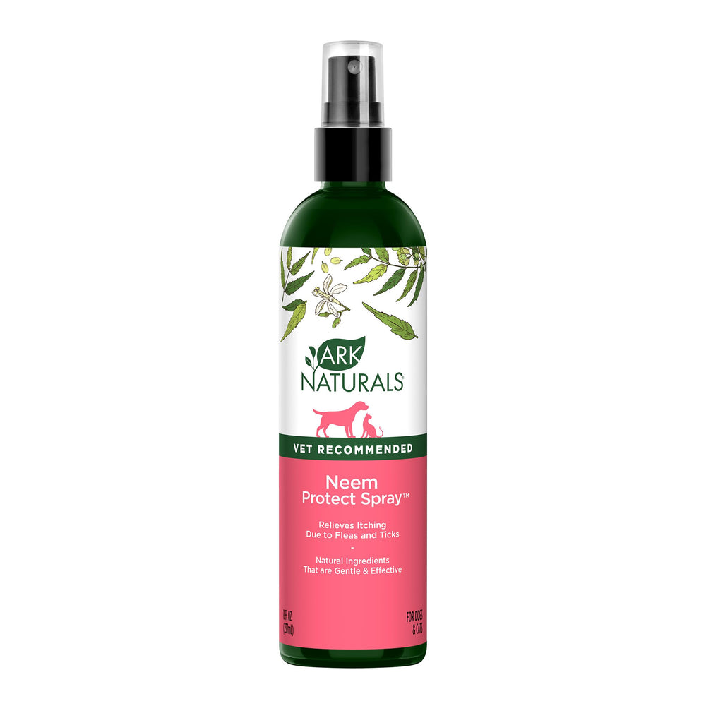 ARK NATURALS Neem Protect Spray, bouteille 236 ml, apaise irritations cutanées chez chiens et chats.