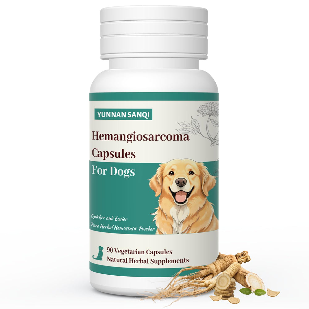 Arlistatmax Yunnan Sanqi, bouteille du produit, soutien potentiel à la circulation chez les chiens.