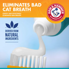 Brosse dentaire double tête Arm & Hammer pour chats, nettoyage ciblé.