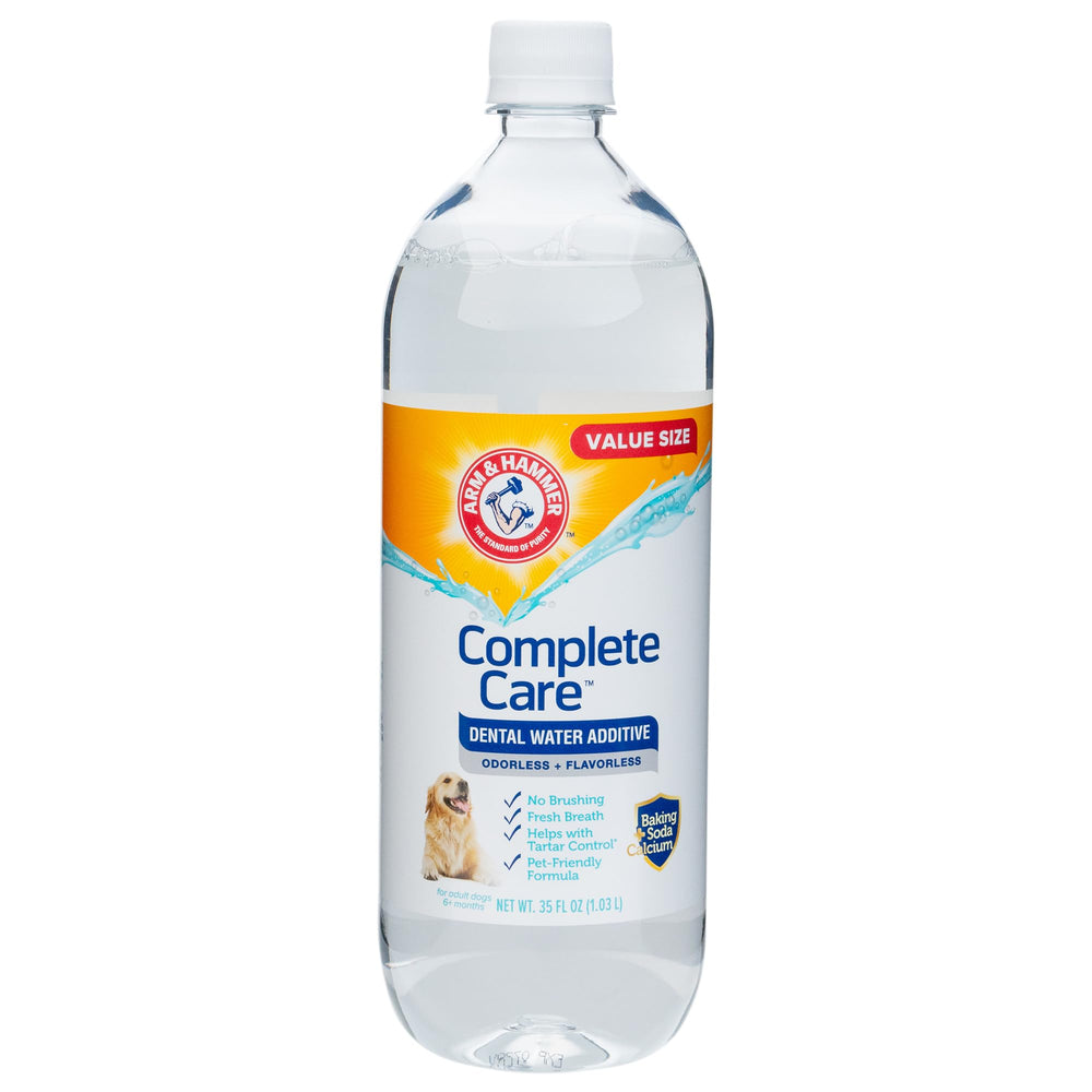 Arm & Hammer Complete Care: bouteille d'eau dentaire pour chien, haleine plus fraîche.