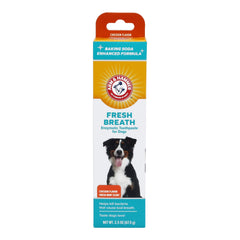 Arm & Hammer dentifrice enzymatique poulet chien - haleine fraîche après brossage.