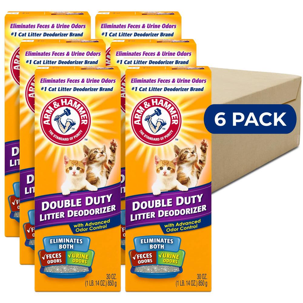 Arm et Hammer Déodoriseur Litière Double Duty, versement, fraîcheur durable autour de la caisse