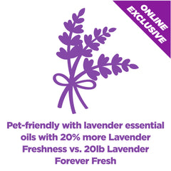 Litière Arm & Hammer Forever Fresh lavande, neutralisation des odeurs pour plusieurs chats.