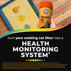 ARM & HAMMER Health IQ: cristaux changeant couleur indiquant variations du pH.