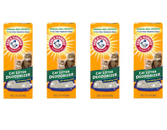 Arm et Hammer déodorant pour litière, pack 4x30 oz, fraîcheur durable.