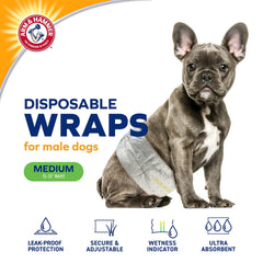 Noyau absorbant Arm & Hammer qui retient l’humidité près du ventre.