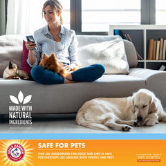 Arm & Hammer Pet Scents Gel: formule bicarbonate pour une fraîcheur durable.