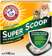 Arm & Hammer Super Scoop neutralise les odeurs d’ammoniac au contact.