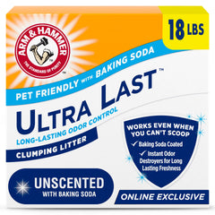 Arm & Hammer Ultra Last litiere-chat-non-parfumee: neutralise durablement les odeurs.