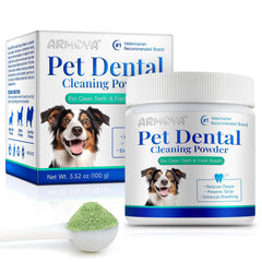 ARMOYA Poudre Dentaire pour chien: emballage pratique pour démarrer le soin bucco-dentaire