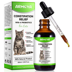 ARMOYA relief constipation chat: flacon et pipette pour un soulagement pratique et sûr