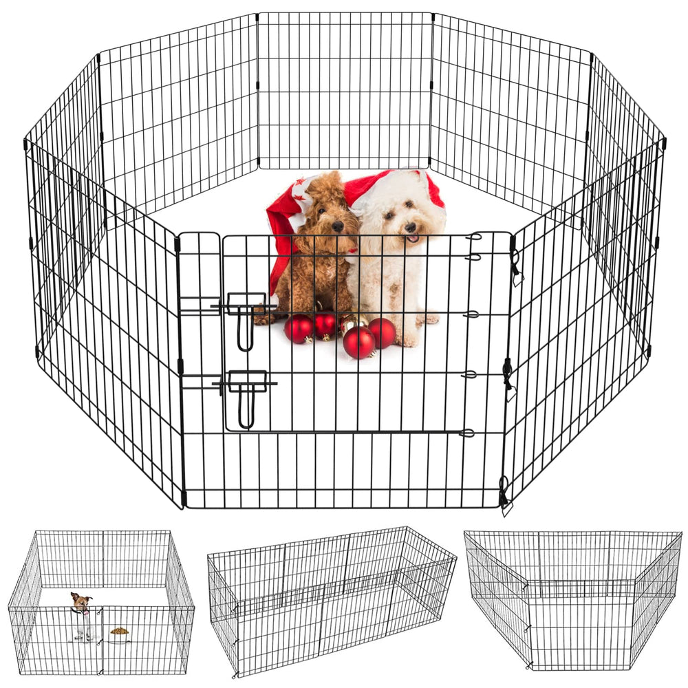 Artmalle enceinte chiot 8 panneaux 24 pouces pour espace sûr et modulable.