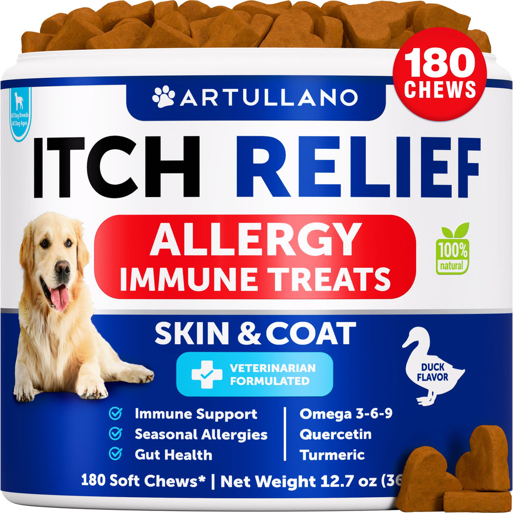 Artullano paquets Allergie Chien : friandises pratiques au quotidien.