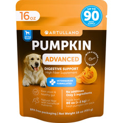 Poudre Artullano pour chien: soutien digestif naturel et équilibre des selles.