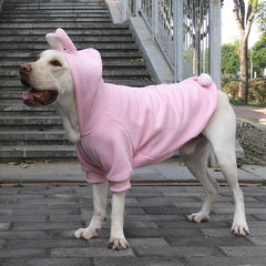 ARUNNERS costume lapin pour chien rose 8X-Large en gros plan, douceur et confort pour les balades.