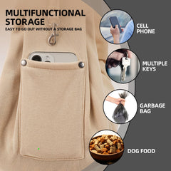 ARZQUT sling porte-chat apricot compact pour déplacements