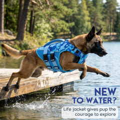 ASENKU gilet sauvetage chien boucles métal durables