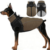 ASENKU manteau réfléchissant pour chien avec harnais intégré, sécurité visuelle lors des promenades nocturnes
