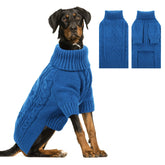 ASENKU pull chien tricot thermique — vue avant, maintien chaud lors des sorties.