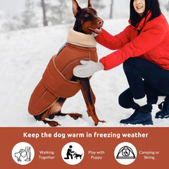 ASENKU veste chien, doublure polaire corail pour chaleur agréable.